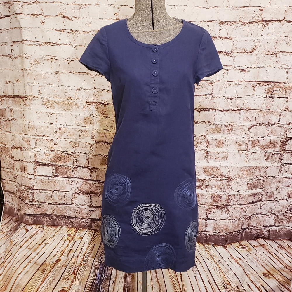 Boden Linen Shift Dress Size 4